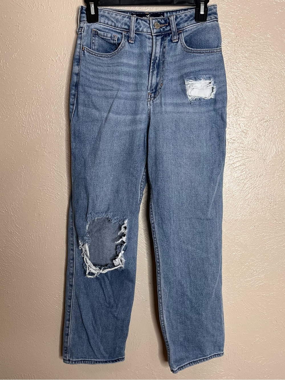 Hollister ultra high rise vintage straight jeans